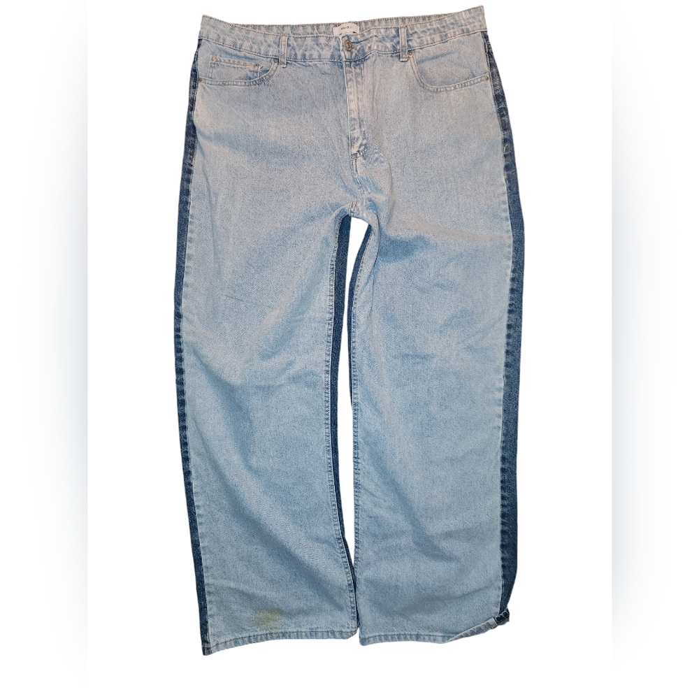 ⚠️Final Sale⚠️ Forever 21 Size 18 Two-tone Jeans Wide Leg Baggy